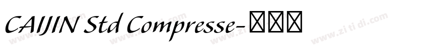 CAIJIN Std Compresse字体转换